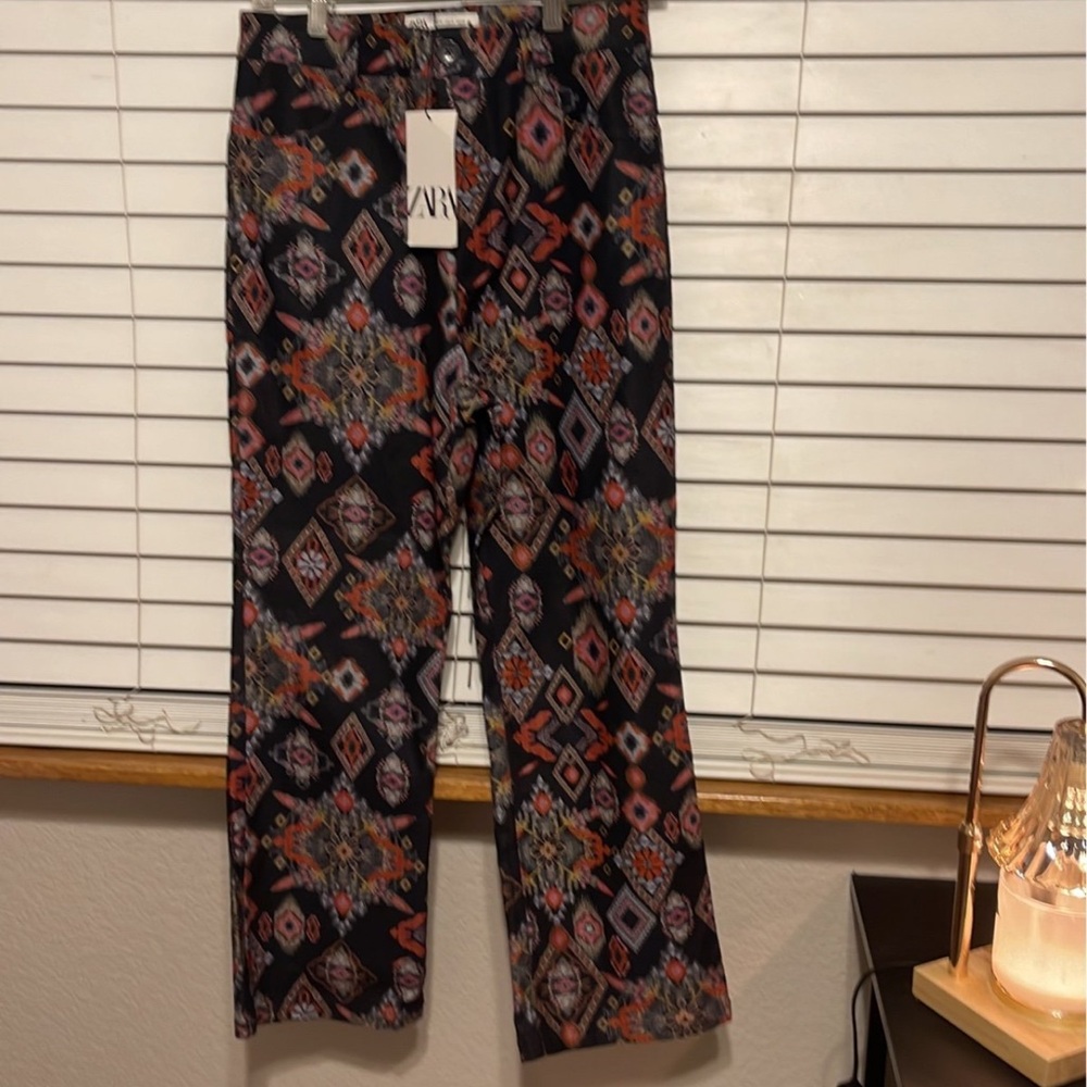 Zara Geometric Patterned Pants